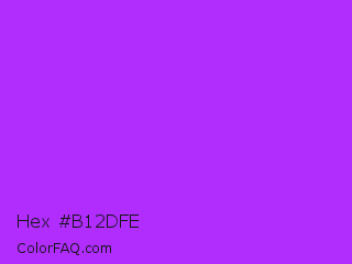 Hex #b12dfe Color Image