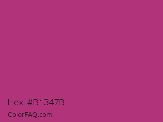 Hex #b1347b Color Image