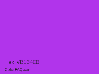 Hex #b134eb Color Image