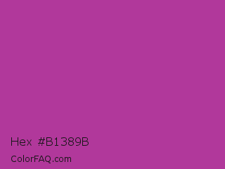 Hex #b1389b Color Image