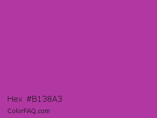 Hex #b138a3 Color Image