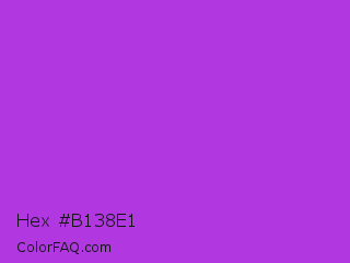 Hex #b138e1 Color Image