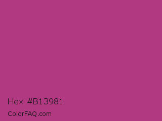 Hex #b13981 Color Image