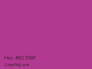 Hex #b1398f Color Image