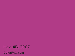 Hex #b13b87 Color Image