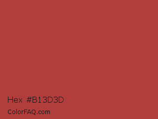 Hex #b13d3d Color Image