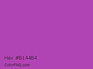 Hex #b144b4 Color Image