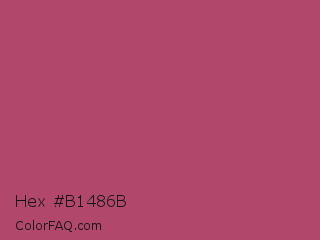 Hex #b1486b Color Image