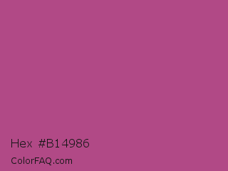 Hex #b14986 Color Image