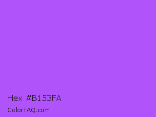 Hex #b153fa Color Image