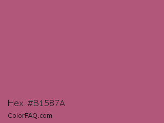 Hex #b1587a Color Image