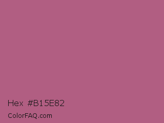Hex #b15e82 Color Image