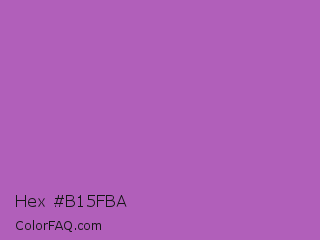 Hex #b15fba Color Image