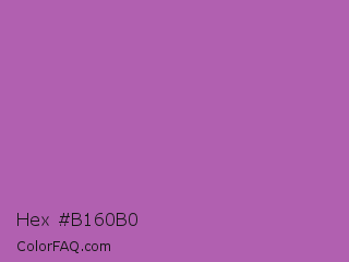 Hex #b160b0 Color Image