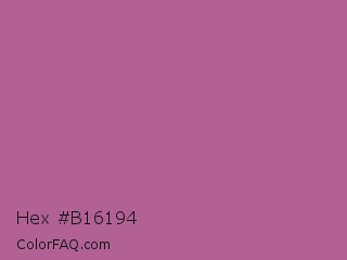 Hex #b16194 Color Image