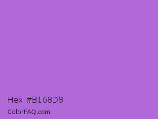 Hex #b168d8 Color Image