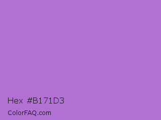 Hex #b171d3 Color Image
