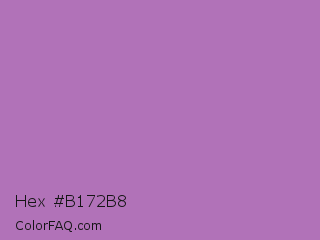 Hex #b172b8 Color Image