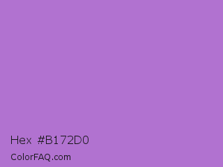 Hex #b172d0 Color Image