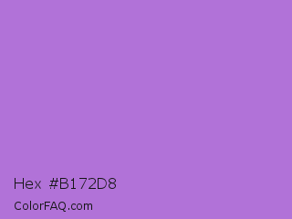 Hex #b172d8 Color Image