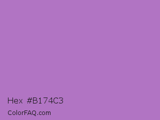 Hex #b174c3 Color Image