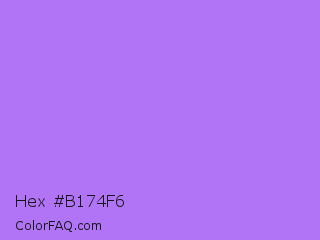 Hex #b174f6 Color Image
