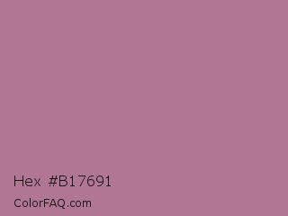 Hex #b17691 Color Image
