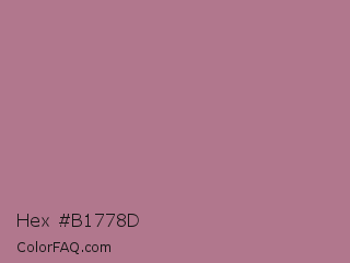 Hex #b1778d Color Image