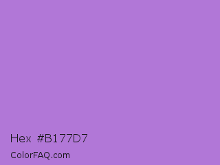 Hex #b177d7 Color Image