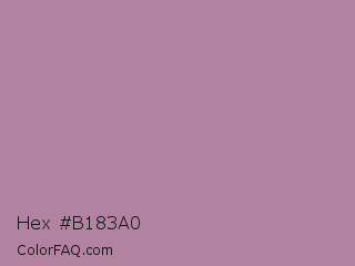 Hex #b183a0 Color Image