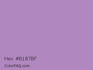 Hex #b187bf Color Image