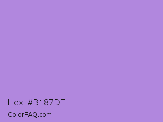 Hex #b187de Color Image