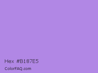 Hex #b187e5 Color Image