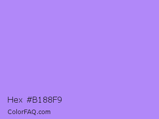 Hex #b188f9 Color Image