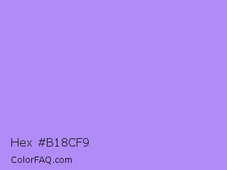 Hex #b18cf9 Color Image