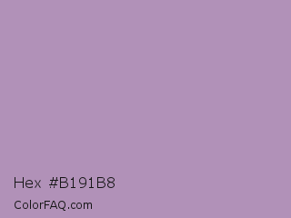 Hex #b191b8 Color Image