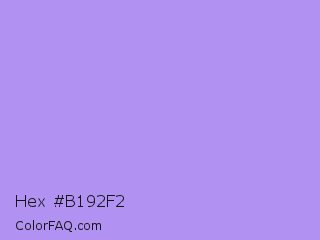 Hex #b192f2 Color Image