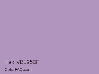 Hex #b195bf Color Image