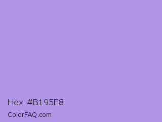 Hex #b195e8 Color Image