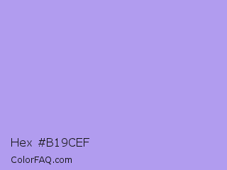Hex #b19cef Color Image
