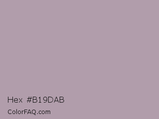 Hex #b19dab Color Image