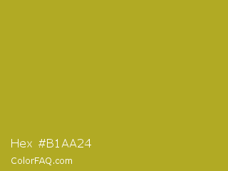 Hex #b1aa24 Color Image