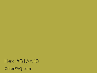 Hex #b1aa43 Color Image