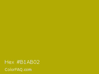 Hex #b1ab02 Color Image