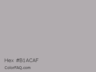 Hex #b1acaf Color Image