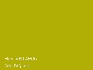 Hex #b1ae06 Color Image