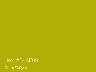 Hex #b1ae08 Color Image