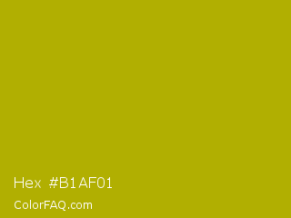 Hex #b1af01 Color Image