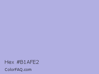 Hex #b1afe2 Color Image