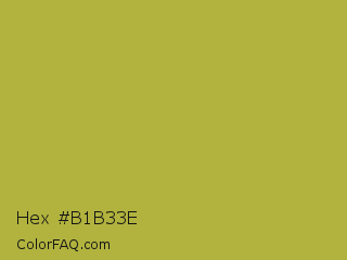 Hex #b1b33e Color Image
